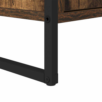 vidaXL Bathroom Cabinet Smoke Oak 60 x 30 x 60 cm Engineered Wood