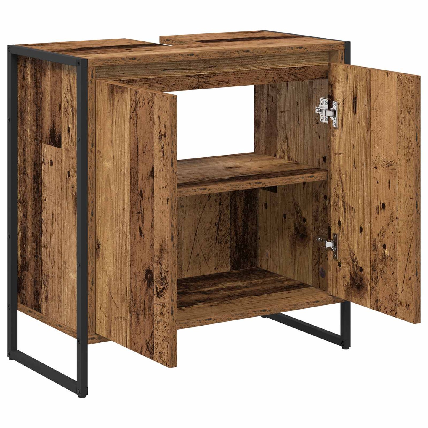 vidaXL Bathroom Cabinet Old Wood 60 x 30 x 60 cm Engineered Wood
