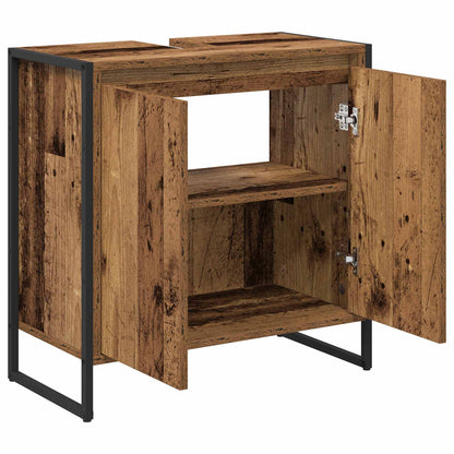 vidaXL Bathroom Cabinet Old Wood 60 x 30 x 60 cm Engineered Wood