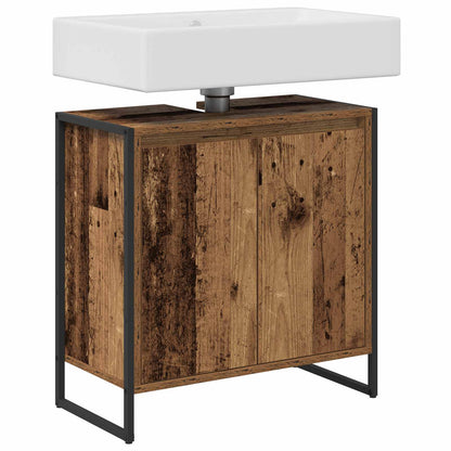 vidaXL Bathroom Cabinet Old Wood 60 x 30 x 60 cm Engineered Wood