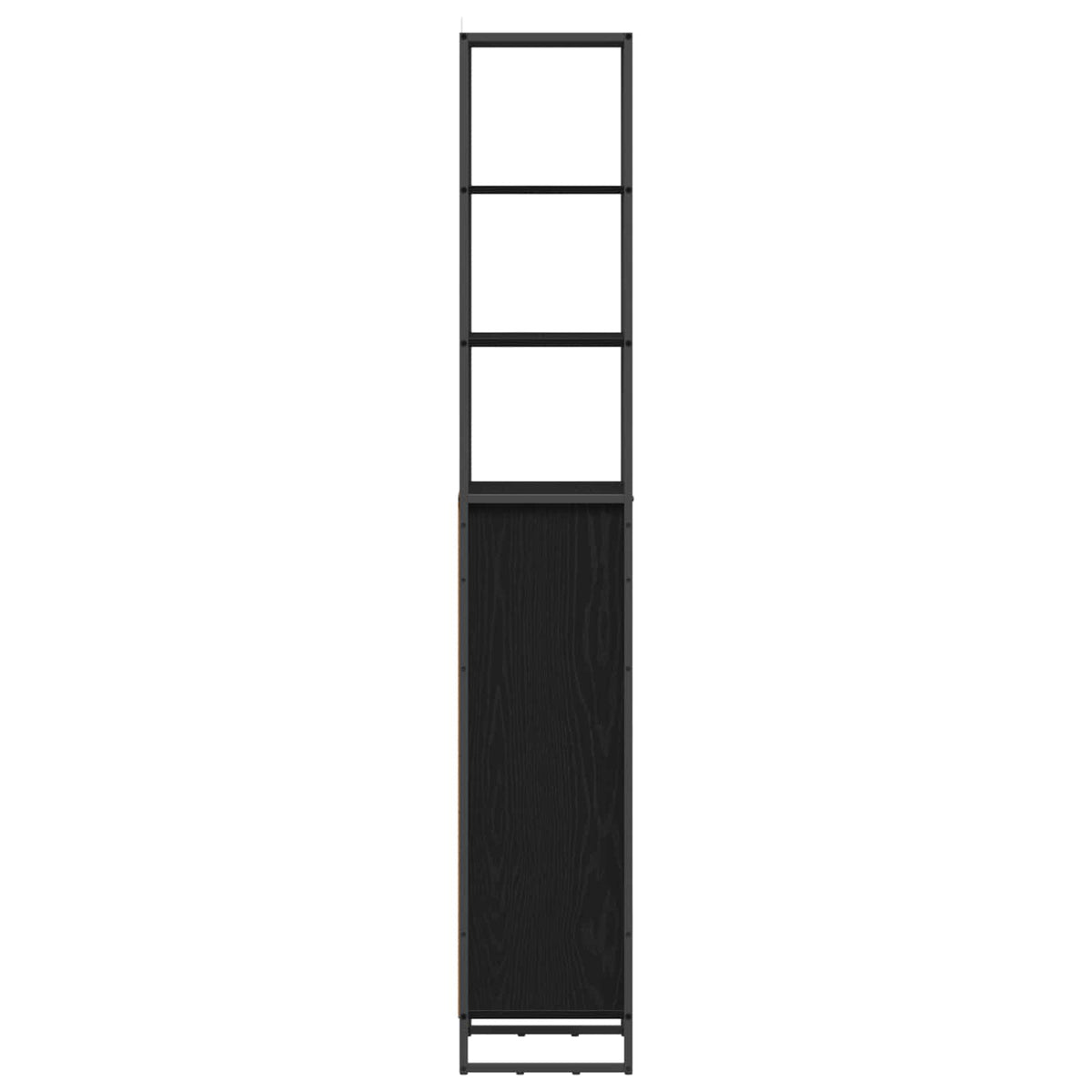 vidaXL Bathroom Cabinet Black Oak 40 x 30 x 180 cm Engineered Wood