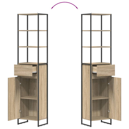 vidaXL Bathroom Cabinet Sonoma 40 x 30 x 180 cm Engineered Wood
