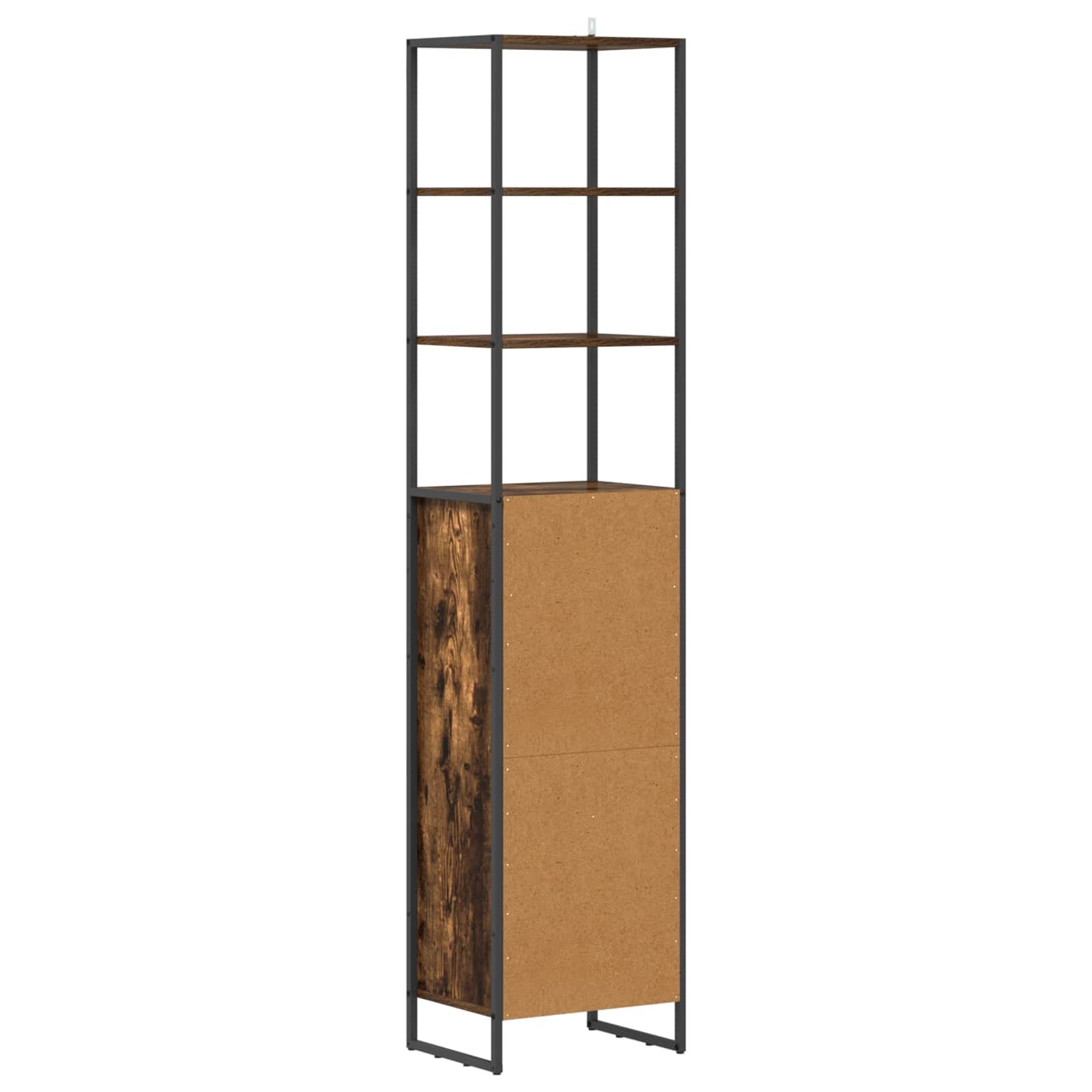 vidaXL Bathroom Cabinet Smoke Oak 40 x 30 x 180 cm Engineered Wood