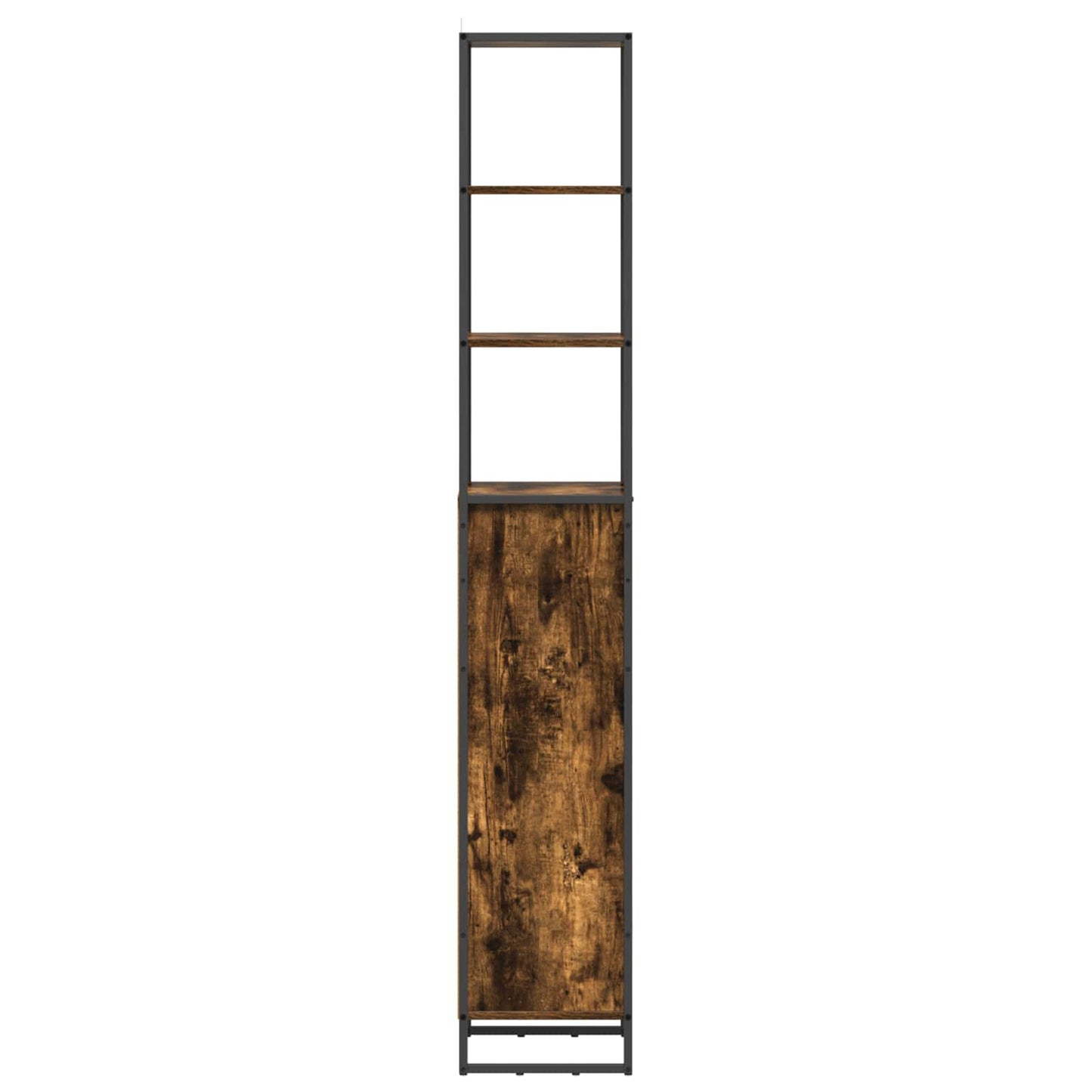 vidaXL Bathroom Cabinet Smoke Oak 40 x 30 x 180 cm Engineered Wood