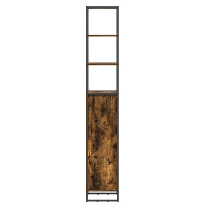 vidaXL Bathroom Cabinet Smoke Oak 40 x 30 x 180 cm Engineered Wood