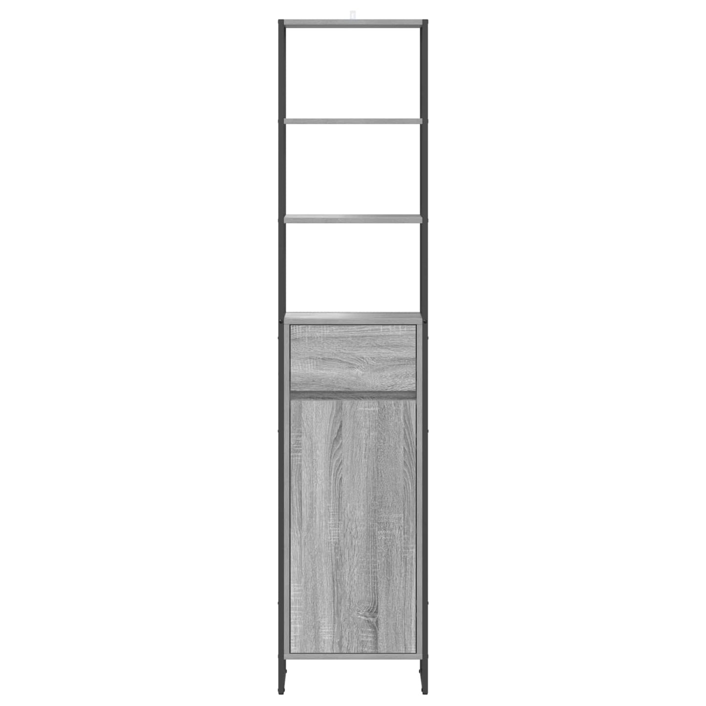 vidaXL Bathroom Cabinet Grey Sonoma 40 x 30 x 180 cm Engineered Wood