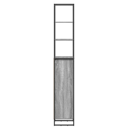 vidaXL Bathroom Cabinet Grey Sonoma 40 x 30 x 180 cm Engineered Wood