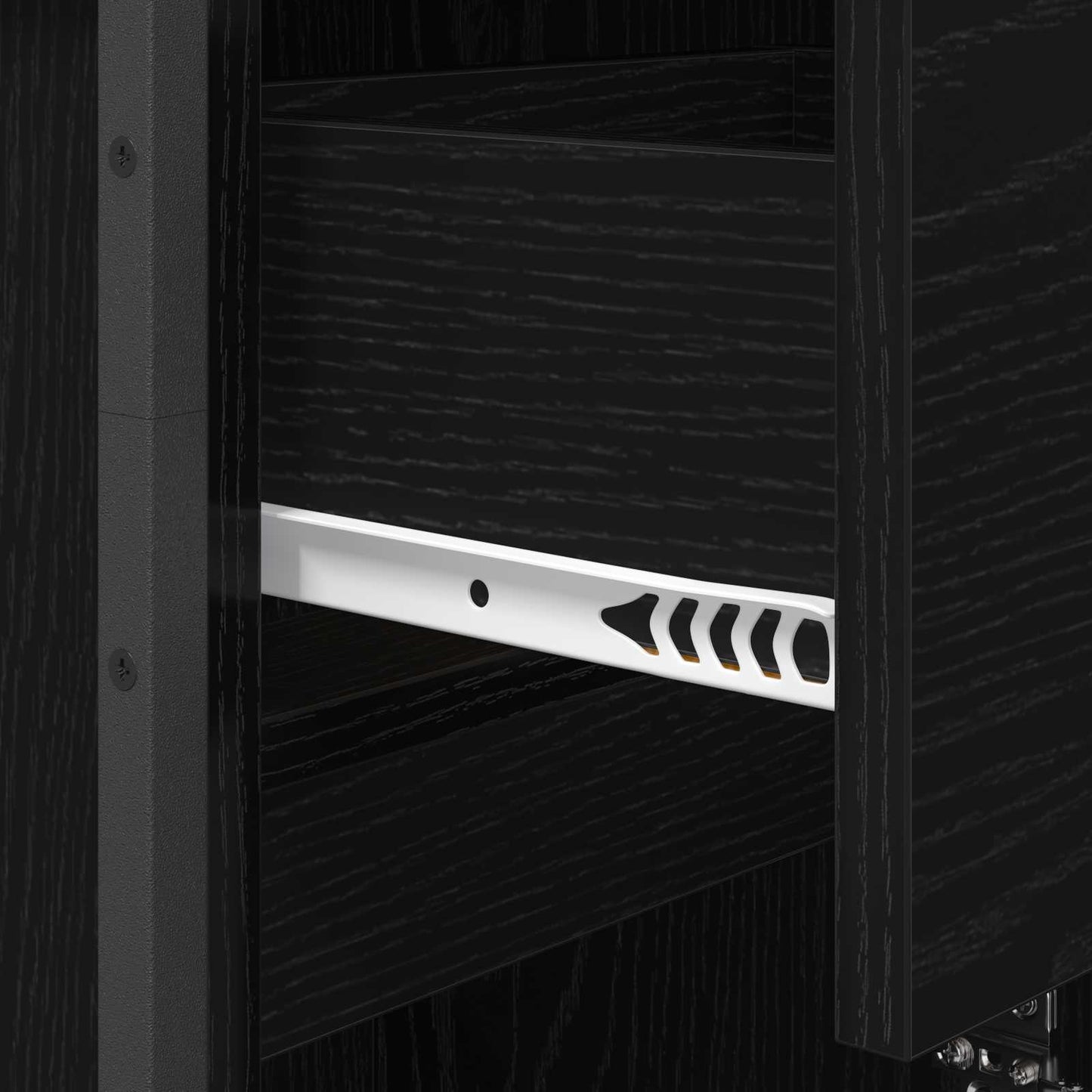 vidaXL Bathroom Cabinet Black Oak 40 x 30 x 100 cm Engineered Wood