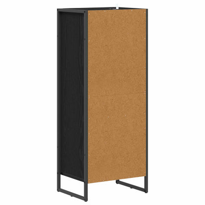 vidaXL Bathroom Cabinet Black Oak 40 x 30 x 100 cm Engineered Wood