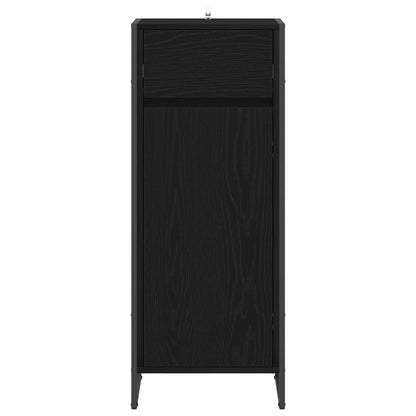 vidaXL Bathroom Cabinet Black Oak 40 x 30 x 100 cm Engineered Wood