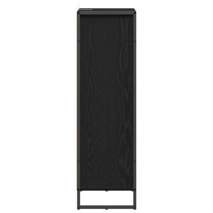vidaXL Bathroom Cabinet Black Oak 40 x 30 x 100 cm Engineered Wood