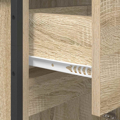 vidaXL Bathroom Cabinet Sonoma 40 x 30 x 100 cm Engineered Wood