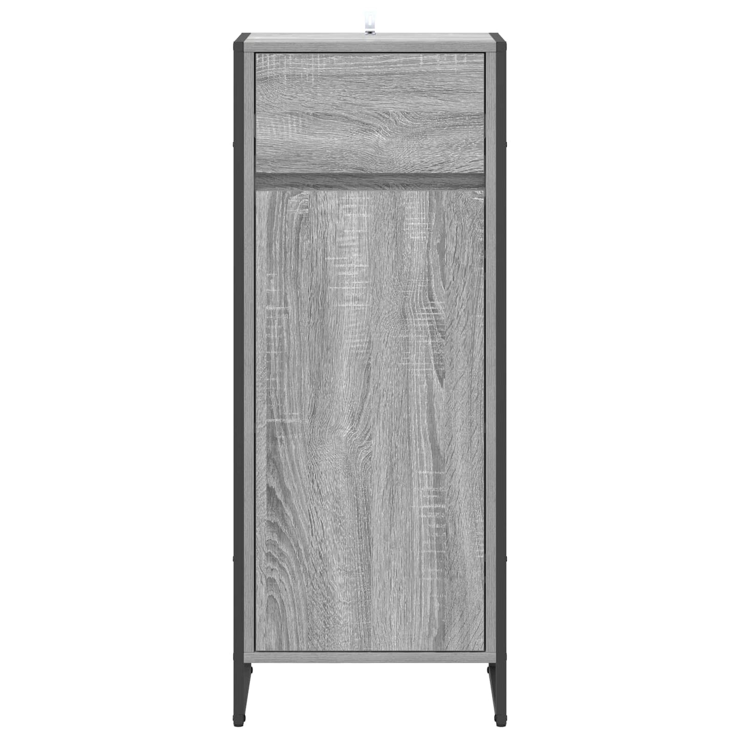 vidaXL Bathroom Cabinet Grey Sonoma 40 x 30 x 100 cm Engineered Wood