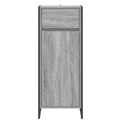 vidaXL Bathroom Cabinet Grey Sonoma 40 x 30 x 100 cm Engineered Wood