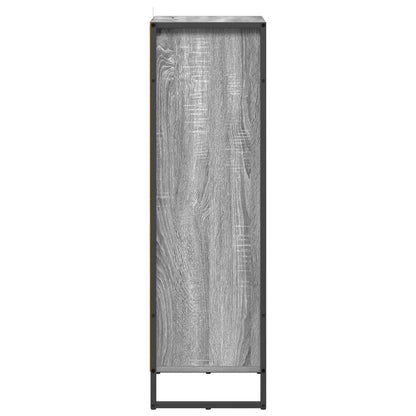 vidaXL Bathroom Cabinet Grey Sonoma 40 x 30 x 100 cm Engineered Wood