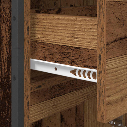 vidaXL Bathroom Cabinet Old Wood 40 x 30 x 100 cm Engineered Wood