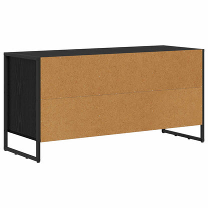 vidaXL TV Cabinet 100 x 36 x 49.5 cm Black Oak Engineered Wood