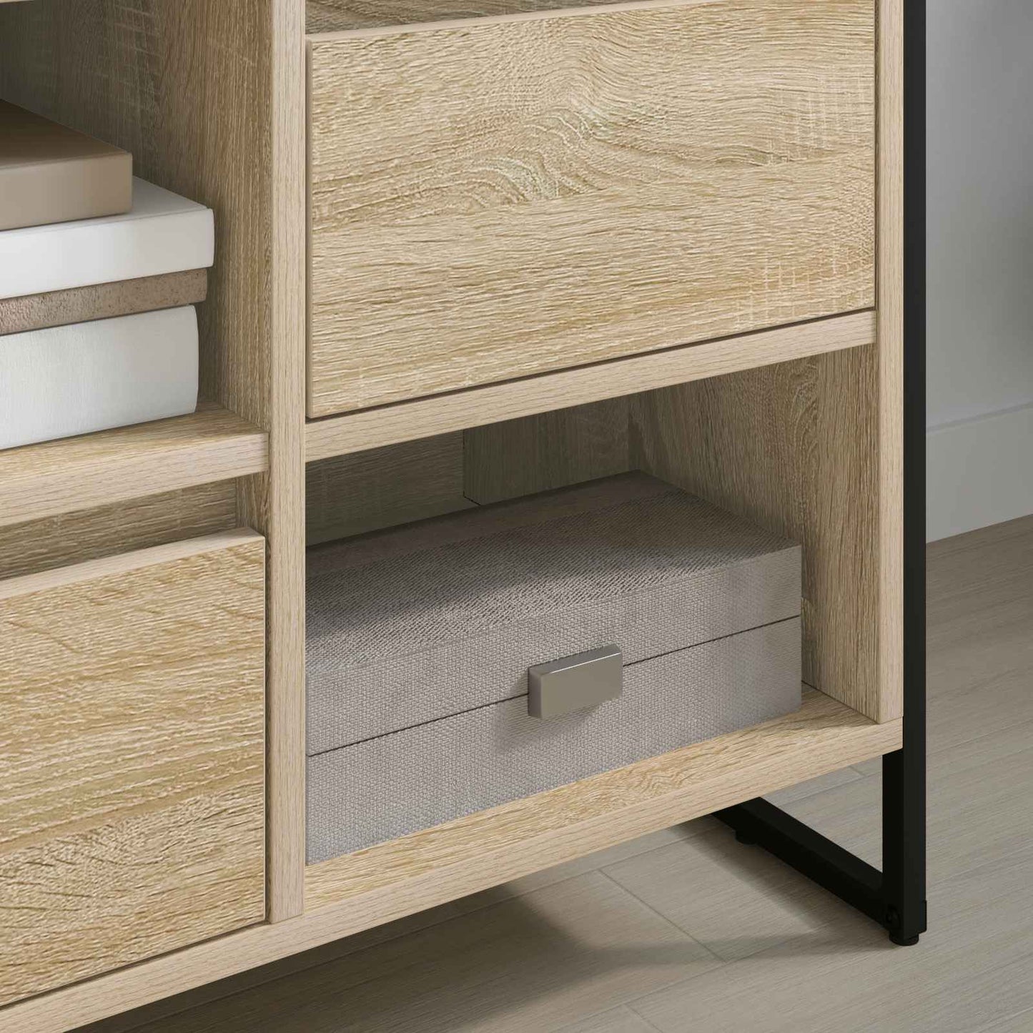 vidaXL TV Cabinet Sonoma 100 x 36 x 49.5 cm Engineered Wood