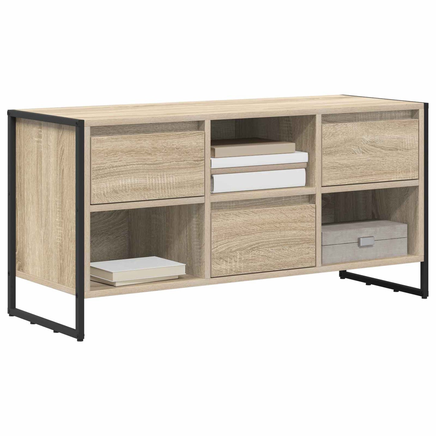 vidaXL TV Cabinet Sonoma 100 x 36 x 49.5 cm Engineered Wood