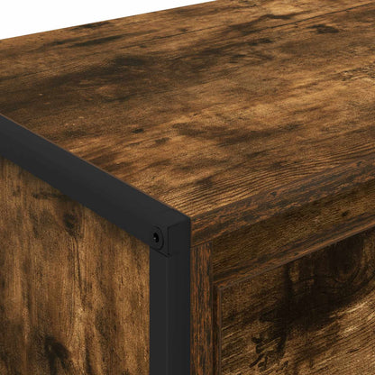 vidaXL TV Cabinet Smoke Oak 100 x 36 x 49.5 cm Engineered Wood