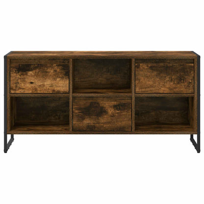 vidaXL TV Cabinet Smoke Oak 100 x 36 x 49.5 cm Engineered Wood