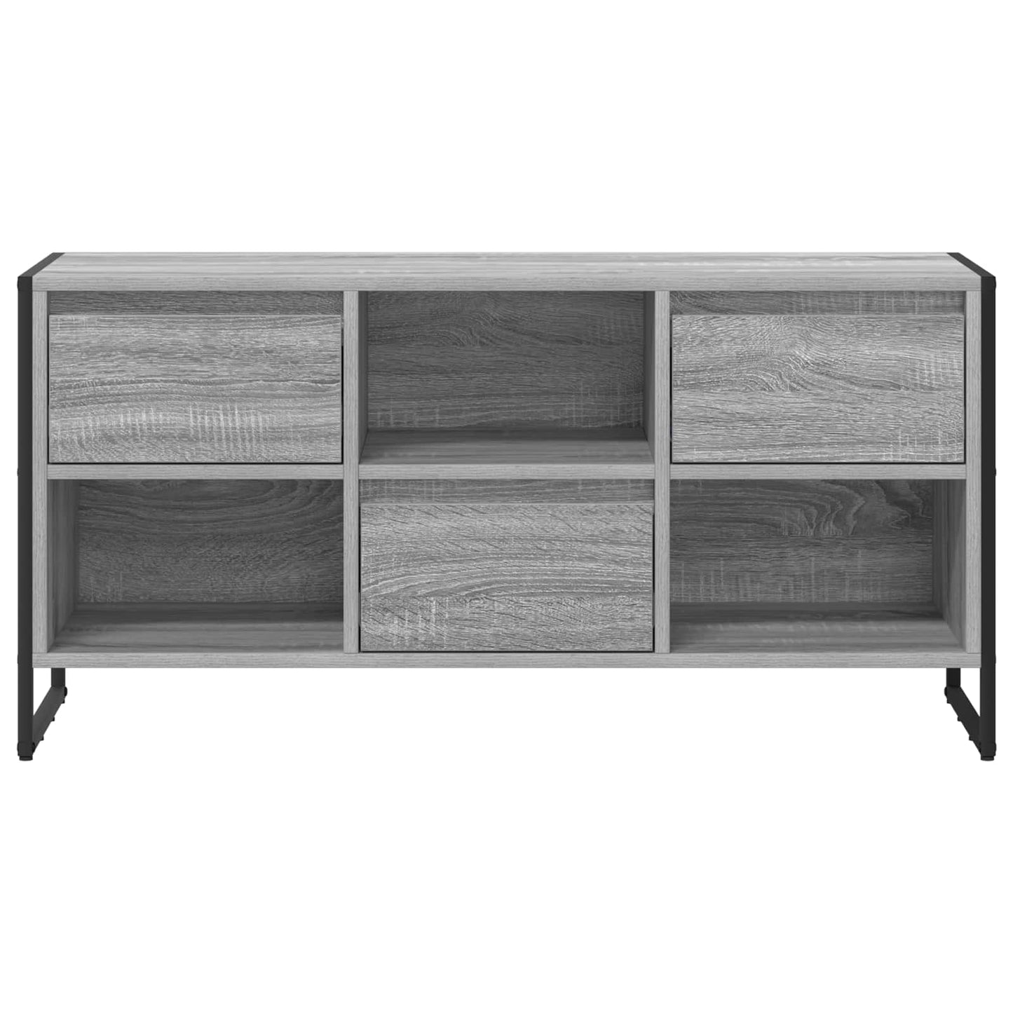 vidaXL TV Cabinet Grey Sonoma 100 x 36 x 49.5 cm Engineered Wood