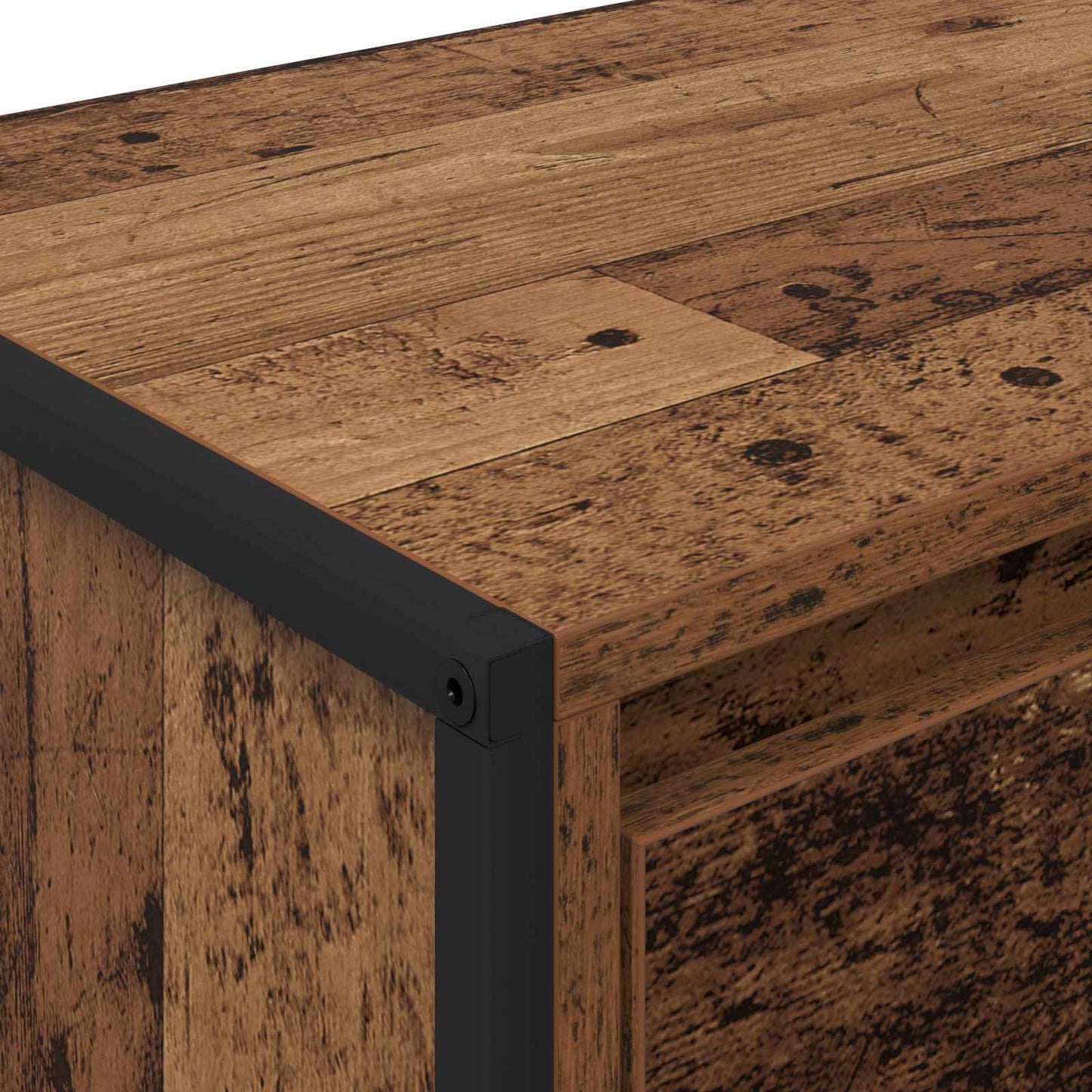 vidaXL TV Cabinet Old Wood 100 x 36 x 49.5 cm Engineered Wood