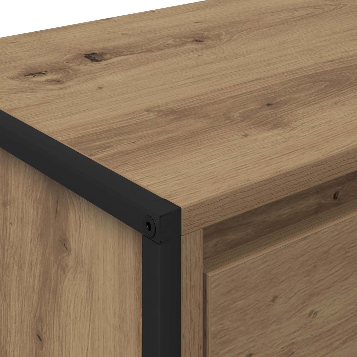 vidaXL TV Cabinet 100 x 36 x 49.5 cm Artisian Oak Engineered Wood