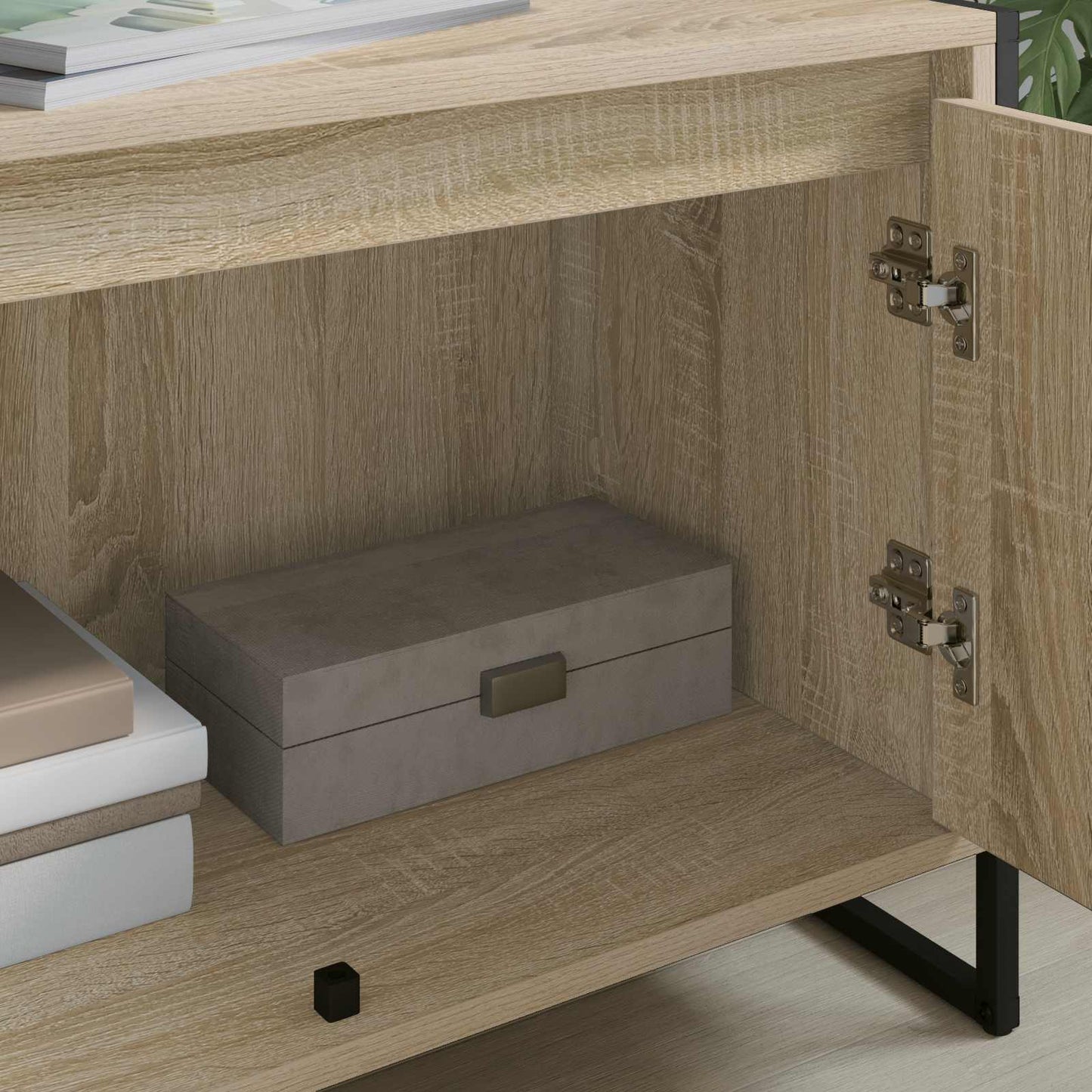 vidaXL TV Cabinet Sonoma 140 x 36 x 49.5 cm Engineered Wood