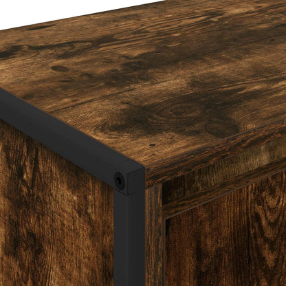 vidaXL TV Cabinet Smoke Oak 140 x 36 x 49.5 cm Engineered Wood