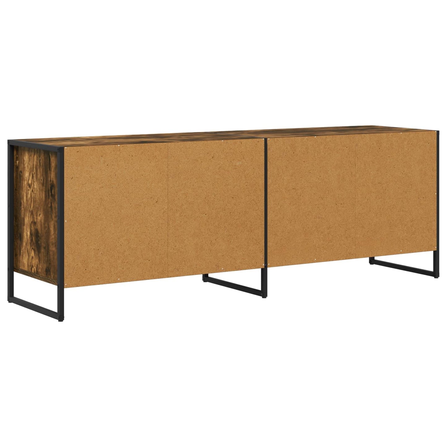 vidaXL TV Cabinet Smoke Oak 140 x 36 x 49.5 cm Engineered Wood