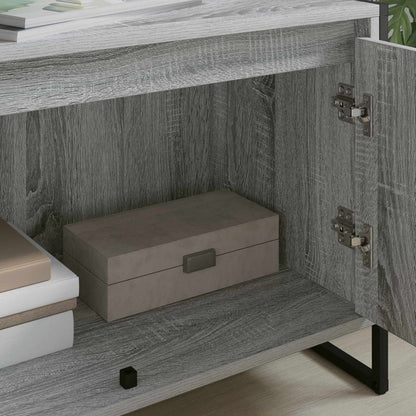 vidaXL TV Cabinet Grey Sonoma 140 x 36 x 49.5 cm Engineered Wood