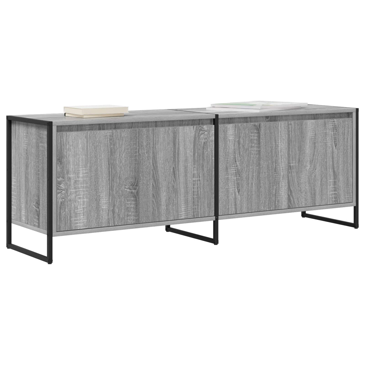 vidaXL TV Cabinet 140 x 36 x 49.5 cm Grey Sonoma Engineered Wood