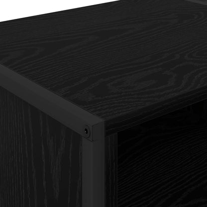 vidaXL TV Cabinet Black Oak 170.5 x 36 x 30.5 cm Engineered Wood