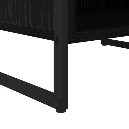 vidaXL TV Cabinet Black Oak 170.5 x 36 x 30.5 cm Engineered Wood