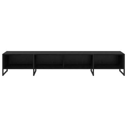 vidaXL TV Cabinet Black Oak 170.5 x 36 x 30.5 cm Engineered Wood