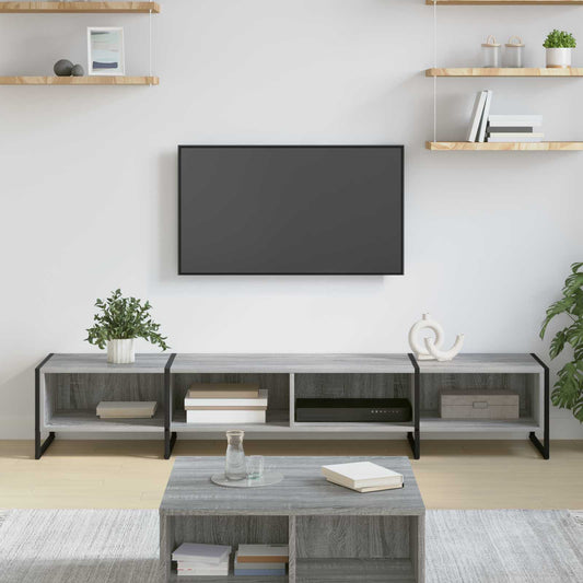 vidaXL TV Cabinet 170.5 x 36 x 30 cm Grey Sonoma Engineered Wood
