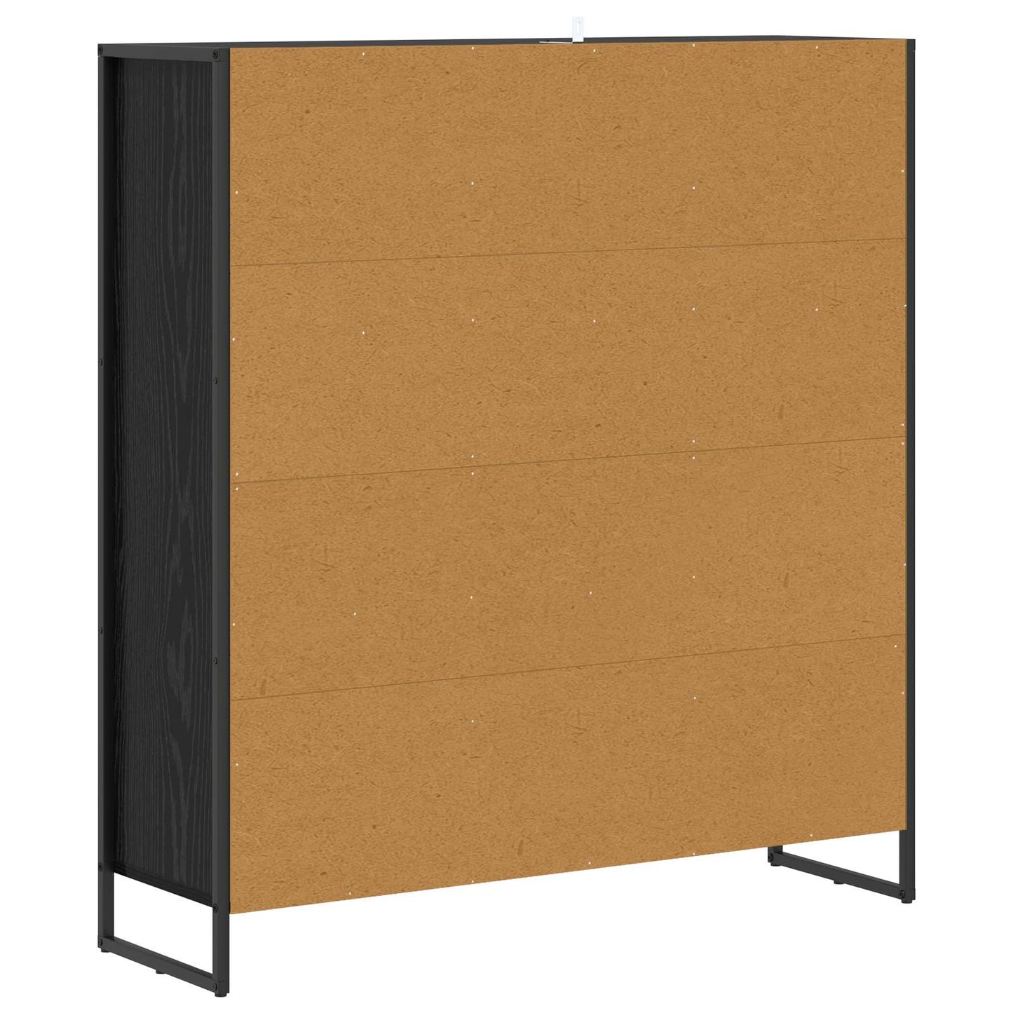 vidaXL Book Cabinet 99.5 x 30 x 108.5 cm Engineered Wood Black Oak