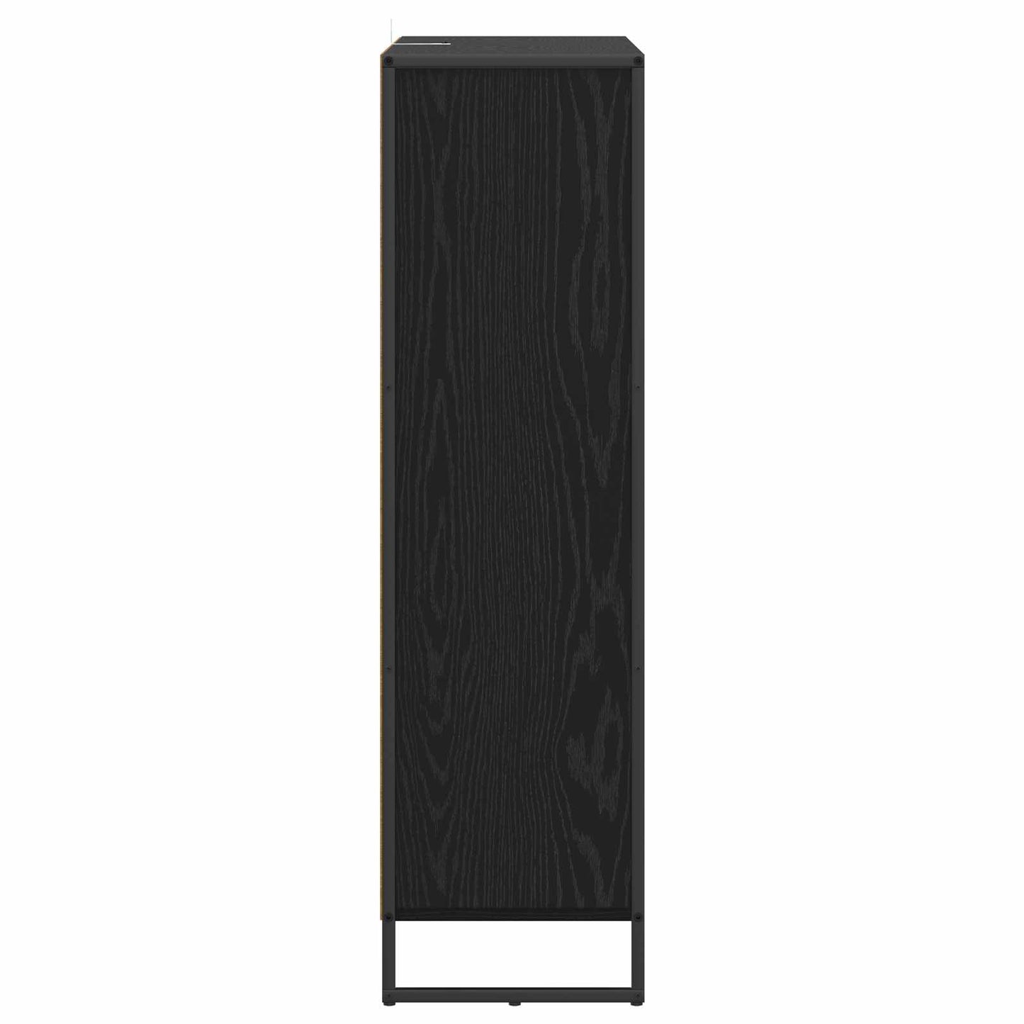 vidaXL Book Cabinet 99.5 x 30 x 108.5 cm Engineered Wood Black Oak