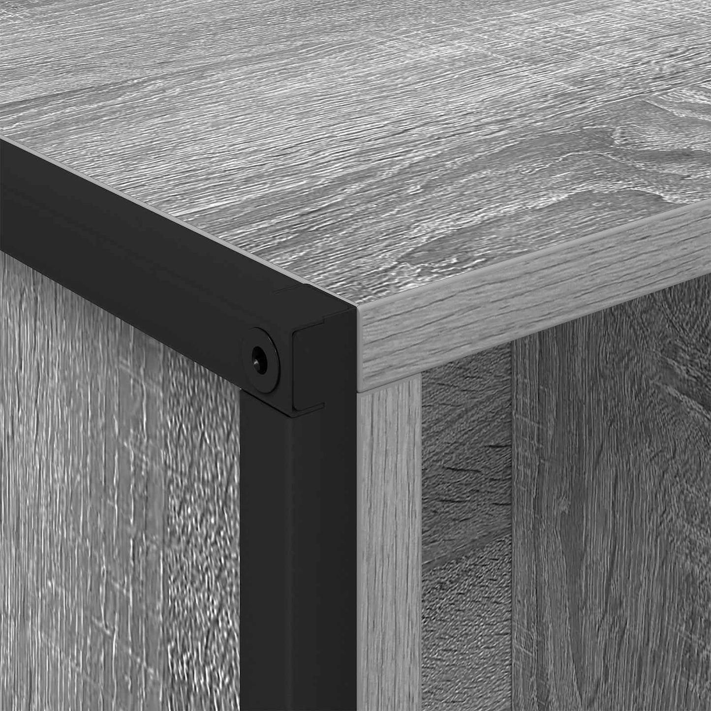 vidaXL Book Cabinet 99.5 x 30 x 108.5 cm Engineered Wood Grey Sonoma