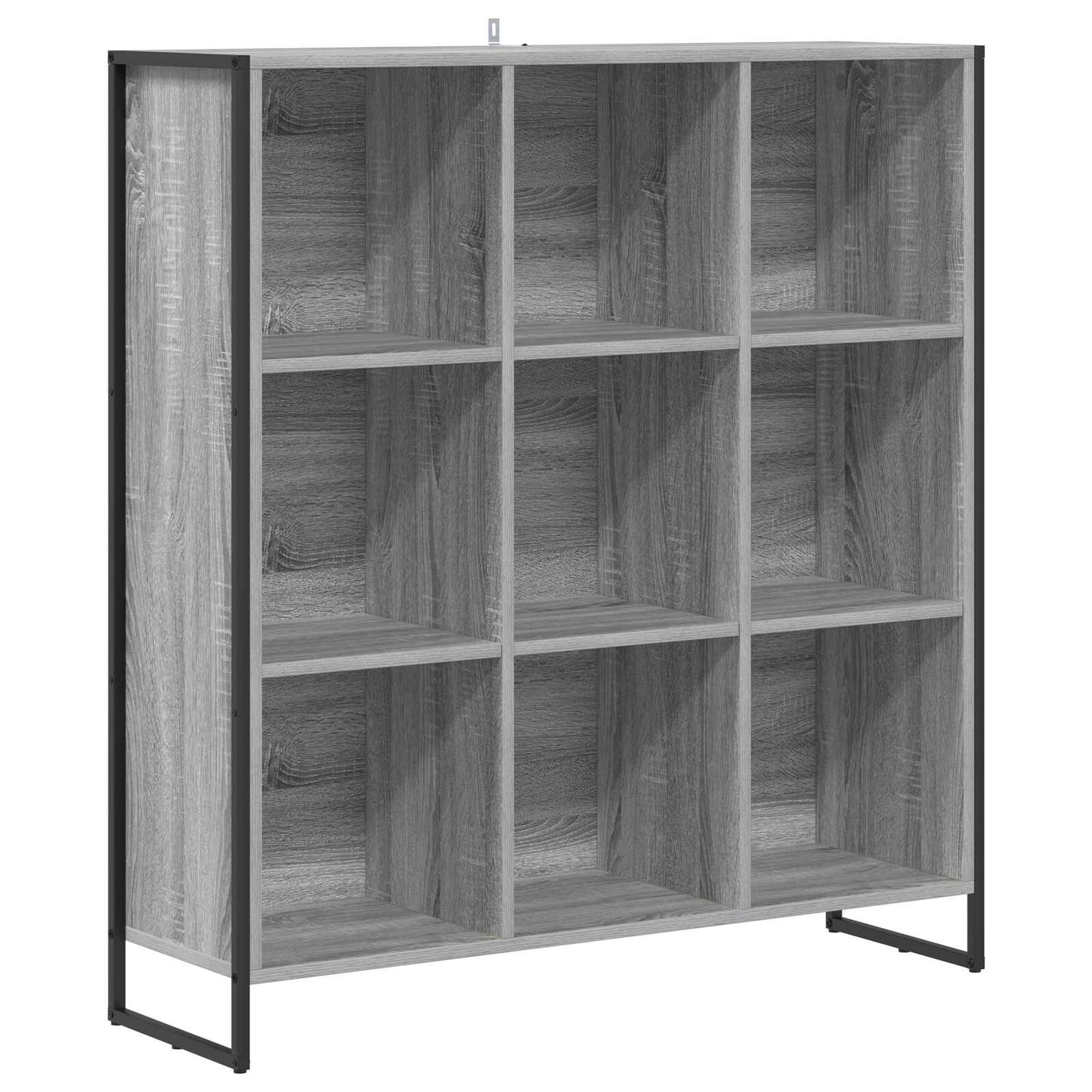 vidaXL Book Cabinet 99.5 x 30 x 108.5 cm Engineered Wood Grey Sonoma