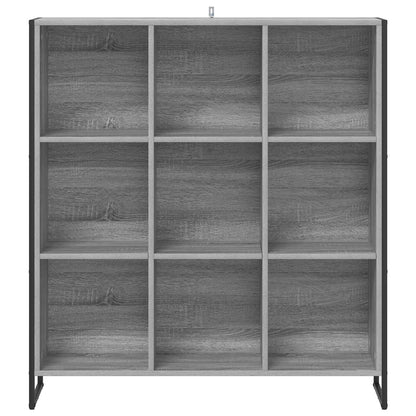 vidaXL Book Cabinet 99.5 x 30 x 108.5 cm Engineered Wood Grey Sonoma