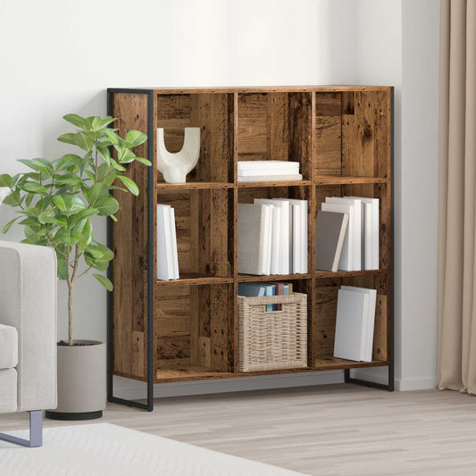 vidaXL Book Cabinet 99.5 x 30 x 108.5 cm Engineered Wood Old Wood