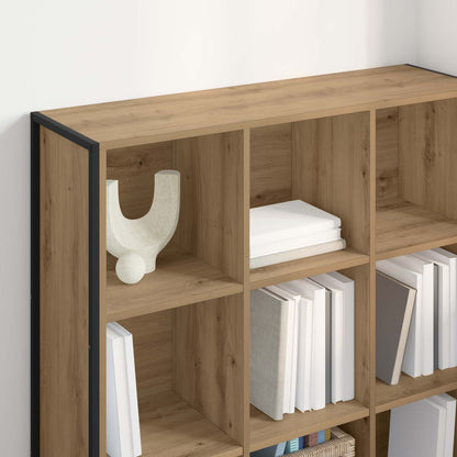 vidaXL Book Cabinet Artisian Oak 99.5 x 30 x 108.5 cm Engineered Wood
