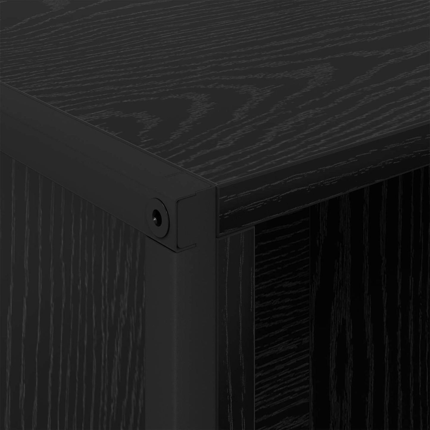 vidaXL Book Cabinet 99.5 x 30 x 108.5 cm Engineered Wood Black Oak