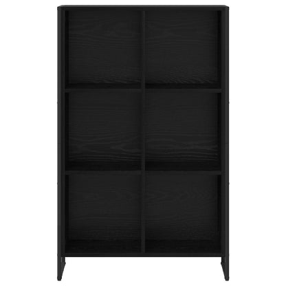vidaXL Book Cabinet 99.5 x 30 x 108.5 cm Engineered Wood Black Oak