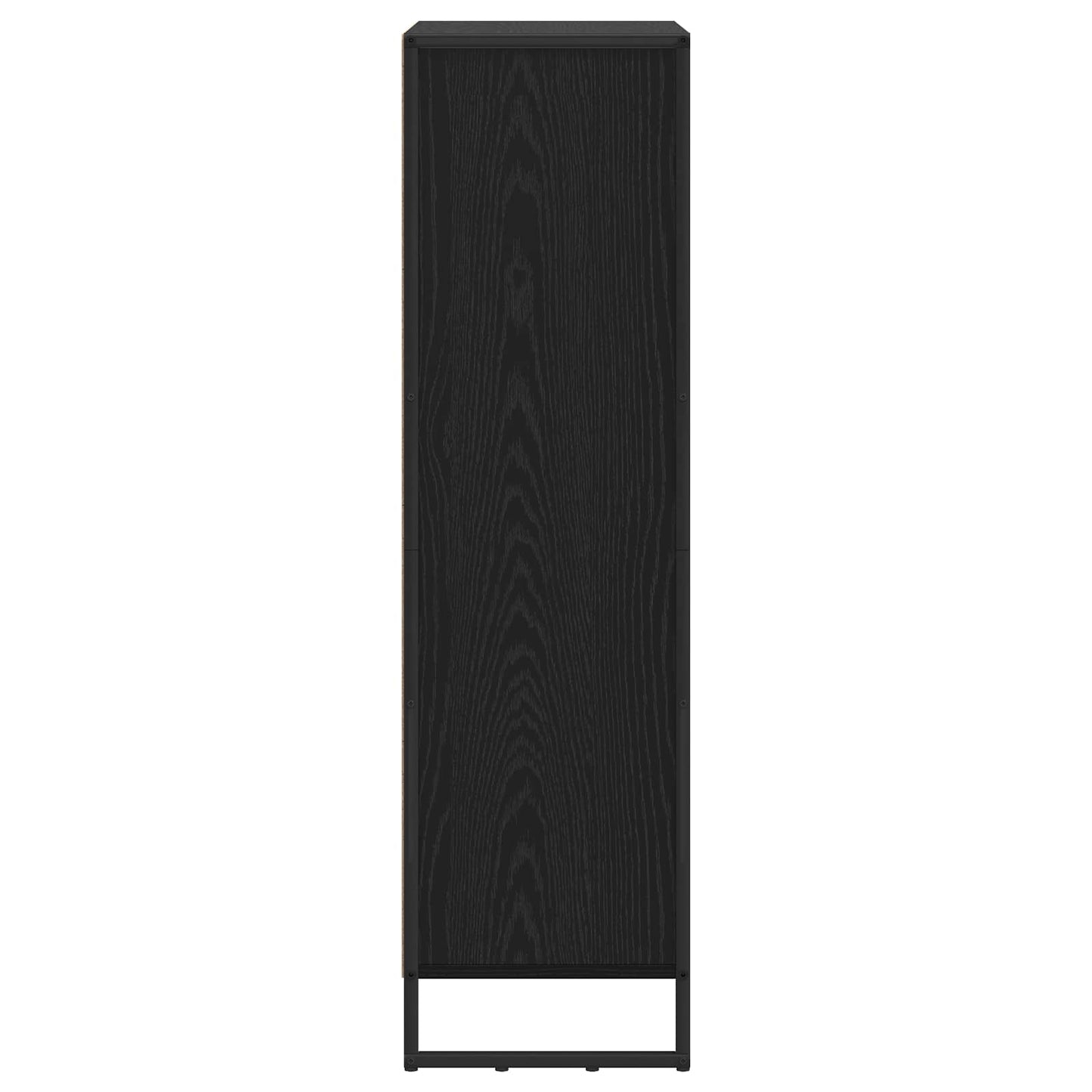 vidaXL Book Cabinet 99.5 x 30 x 108.5 cm Engineered Wood Black Oak