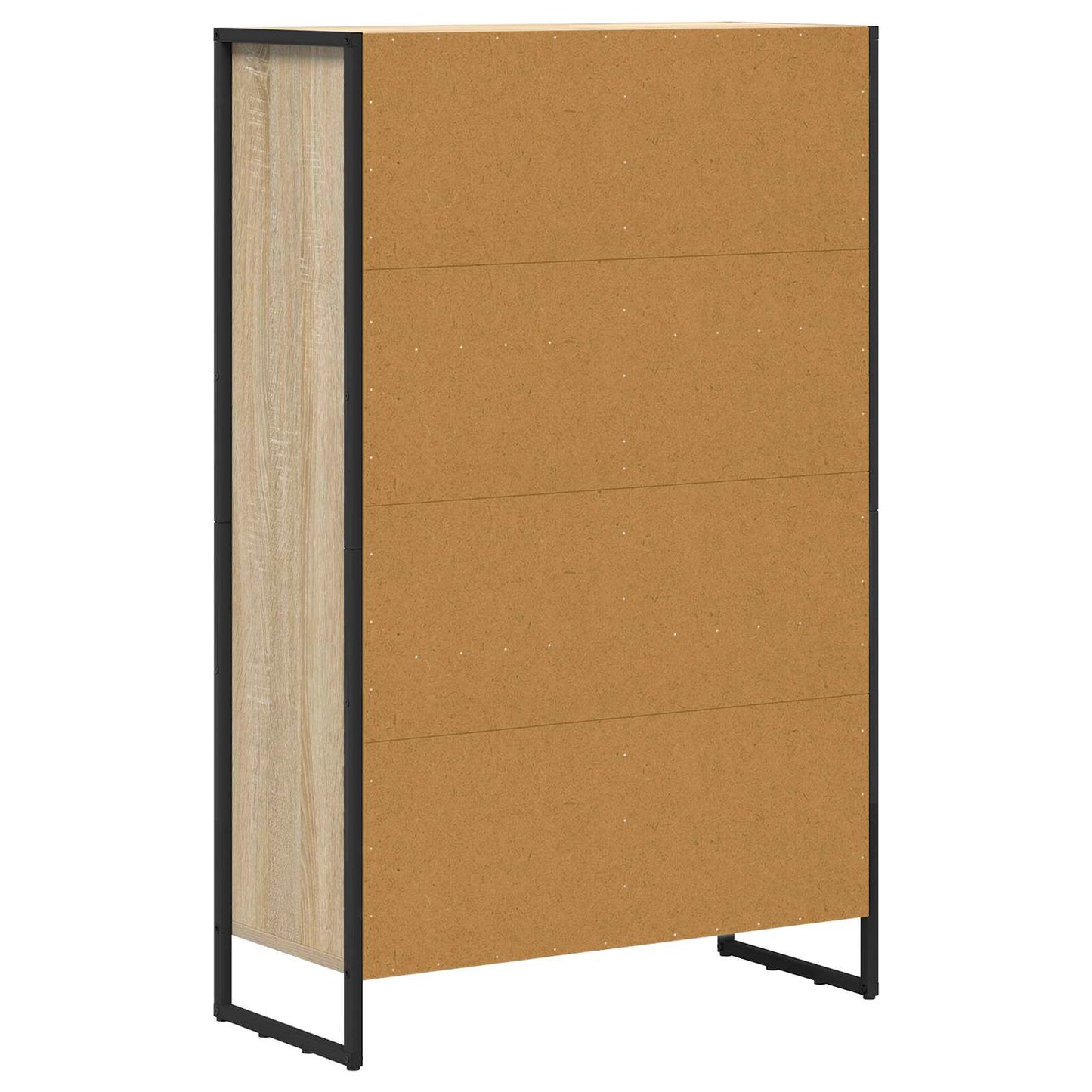 vidaXL Book Cabinet Sonoma 99.5 x 30 x 108.5 cm Engineered Wood