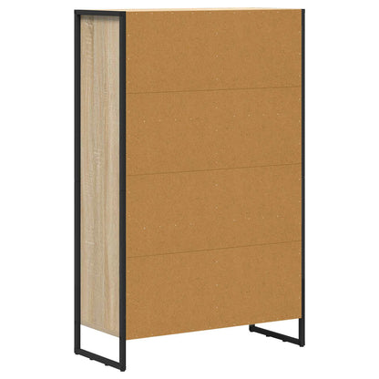 vidaXL Book Cabinet Sonoma 99.5 x 30 x 108.5 cm Engineered Wood