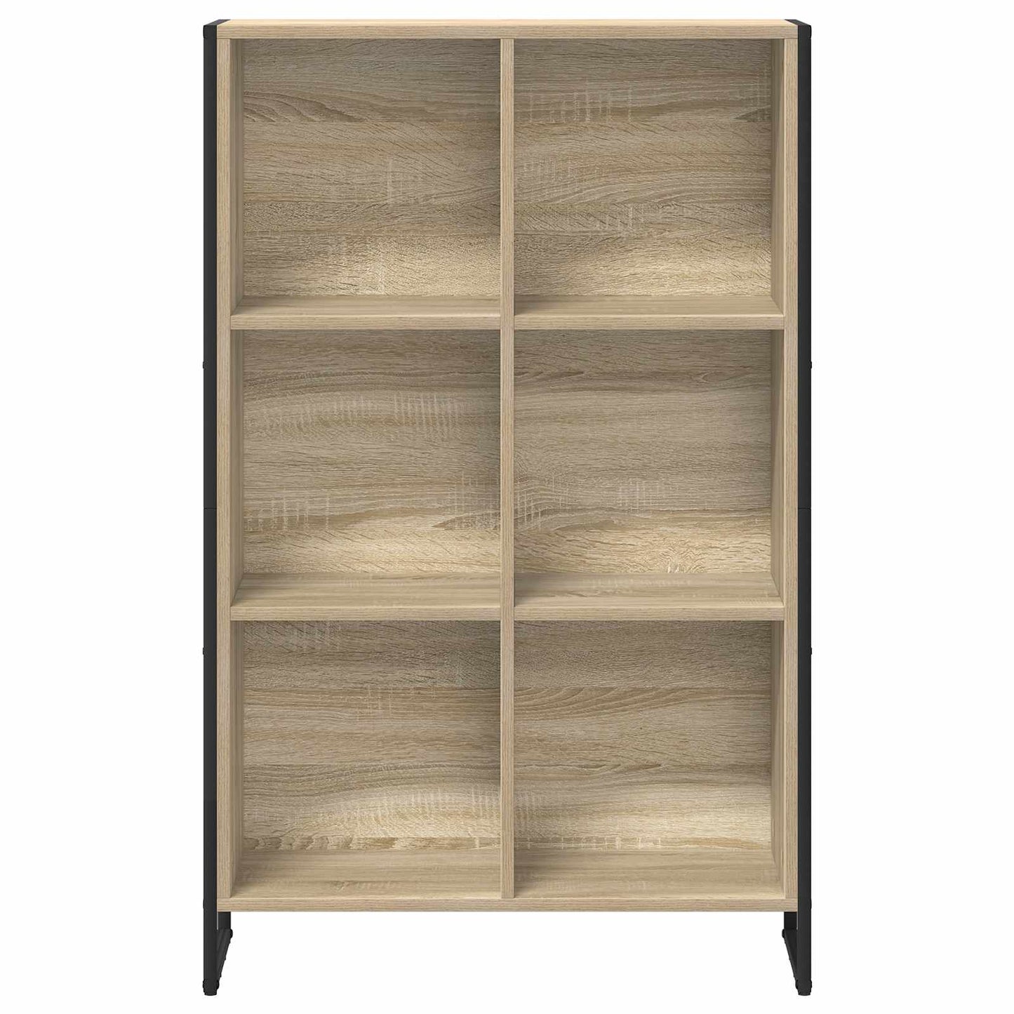 vidaXL Book Cabinet Sonoma 99.5 x 30 x 108.5 cm Engineered Wood